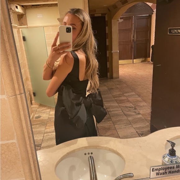 Black Bow Dress - Picture 4 of 6